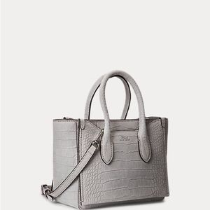 Ralph Lauren Polo Mini Tote- Croc embossed.